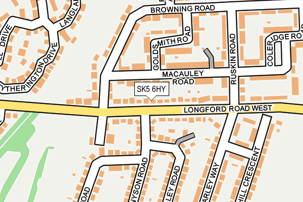 SK5 6HY map - OS OpenMap – Local (Ordnance Survey) SK5 6HY map - OS OpenMap – Local (Ordnance Survey)