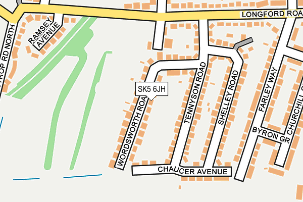 SK5 6JH map - OS OpenMap – Local (Ordnance Survey) SK5 6JH map - OS OpenMap – Local (Ordnance Survey)