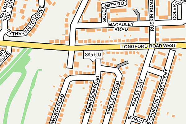 SK5 6JJ map - OS OpenMap – Local (Ordnance Survey) SK5 6JJ map - OS OpenMap – Local (Ordnance Survey)