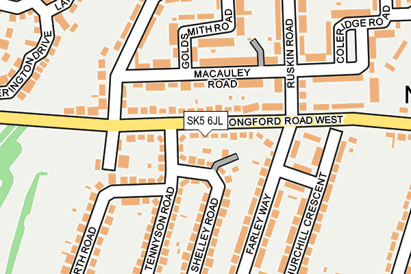 SK5 6JL map - OS OpenMap – Local (Ordnance Survey) SK5 6JL map - OS OpenMap – Local (Ordnance Survey)