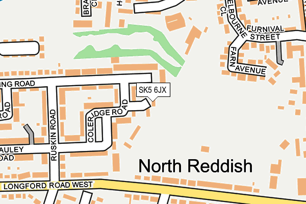SK5 6JX map - OS OpenMap – Local (Ordnance Survey) SK5 6JX map - OS OpenMap – Local (Ordnance Survey)