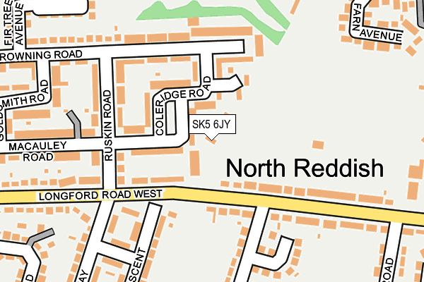 SK5 6JY map - OS OpenMap – Local (Ordnance Survey)