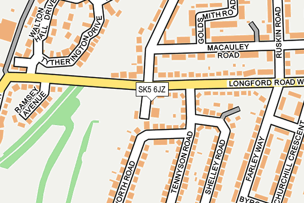 SK5 6JZ map - OS OpenMap – Local (Ordnance Survey) SK5 6JZ map - OS OpenMap – Local (Ordnance Survey)