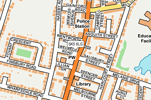 SK5 6LG map - OS OpenMap – Local (Ordnance Survey) SK5 6LG map - OS OpenMap – Local (Ordnance Survey)