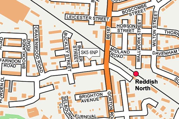 SK5 6NP map - OS OpenMap – Local (Ordnance Survey) SK5 6NP map - OS OpenMap – Local (Ordnance Survey)