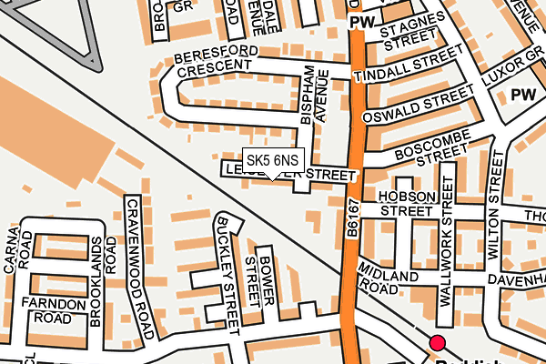 SK5 6NS map - OS OpenMap – Local (Ordnance Survey)