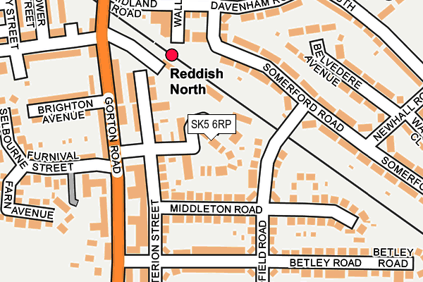 SK5 6RP map - OS OpenMap – Local (Ordnance Survey)