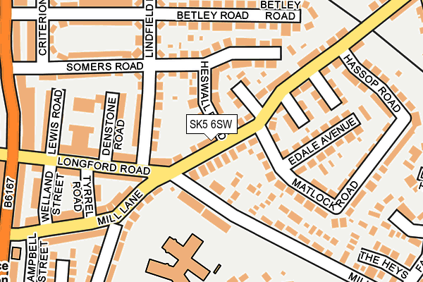 SK5 6SW map - OS OpenMap – Local (Ordnance Survey)
