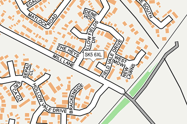 SK5 6XL map - OS OpenMap – Local (Ordnance Survey) SK5 6XL map - OS OpenMap – Local (Ordnance Survey)