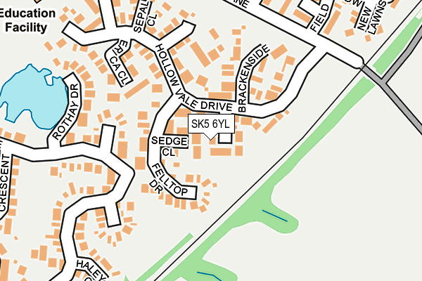 SK5 6YL map - OS OpenMap – Local (Ordnance Survey) SK5 6YL map - OS OpenMap – Local (Ordnance Survey)