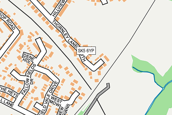 SK5 6YP map - OS OpenMap – Local (Ordnance Survey) SK5 6YP map - OS OpenMap – Local (Ordnance Survey)