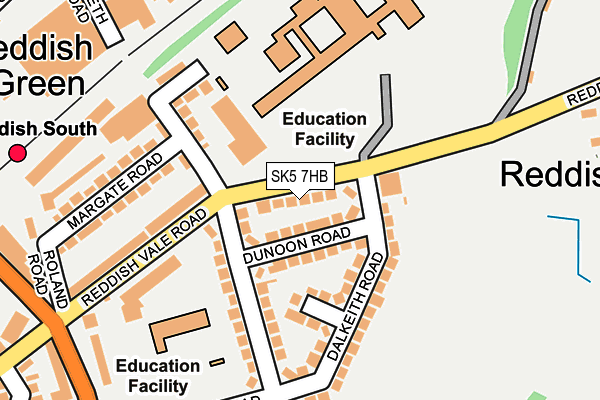 SK5 7HB map - OS OpenMap – Local (Ordnance Survey) SK5 7HB map - OS OpenMap – Local (Ordnance Survey)