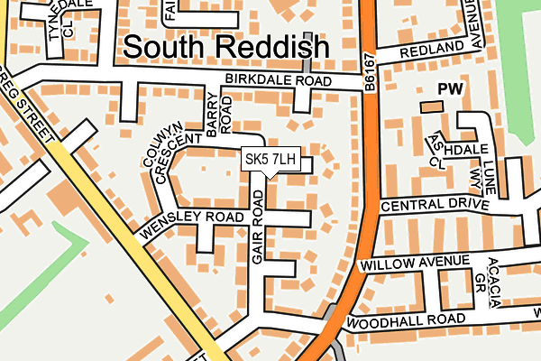 SK5 7LH map - OS OpenMap – Local (Ordnance Survey) SK5 7LH map - OS OpenMap – Local (Ordnance Survey)