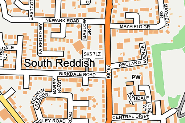 SK5 7LZ map - OS OpenMap – Local (Ordnance Survey) SK5 7LZ map - OS OpenMap – Local (Ordnance Survey)