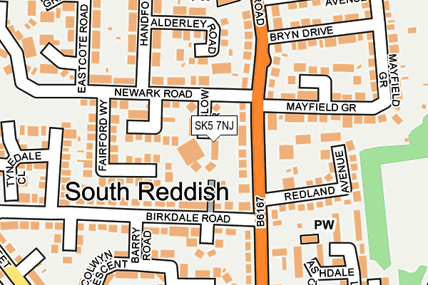 SK5 7NJ map - OS OpenMap – Local (Ordnance Survey) SK5 7NJ map - OS OpenMap – Local (Ordnance Survey)