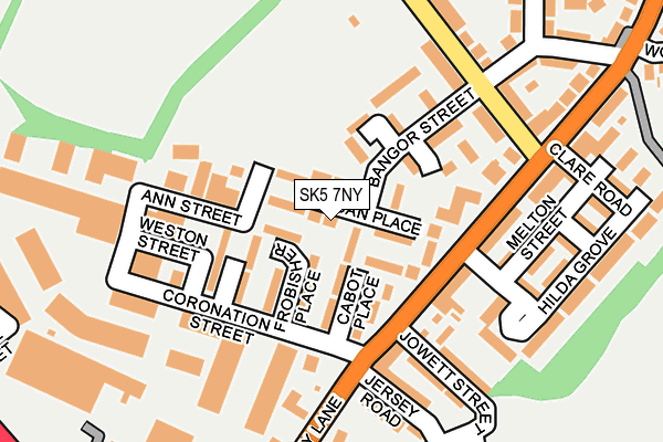 SK5 7NY map - OS OpenMap – Local (Ordnance Survey) SK5 7NY map - OS OpenMap – Local (Ordnance Survey)