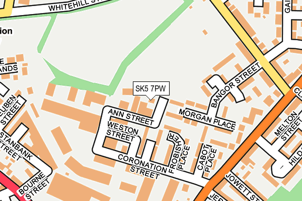 SK5 7PW map - OS OpenMap – Local (Ordnance Survey) SK5 7PW map - OS OpenMap – Local (Ordnance Survey)