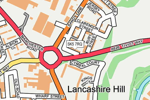 SK5 7RQ map - OS OpenMap – Local (Ordnance Survey)