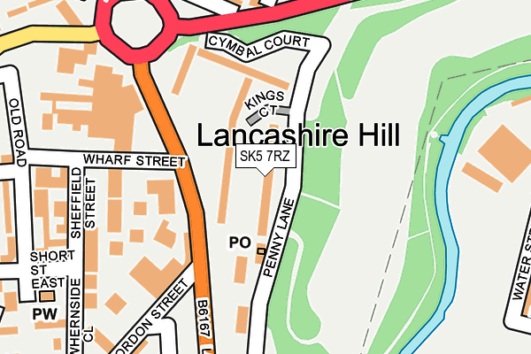 SK5 7RZ map - OS OpenMap – Local (Ordnance Survey) SK5 7RZ map - OS OpenMap – Local (Ordnance Survey)