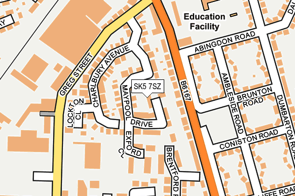 SK5 7SZ map - OS OpenMap – Local (Ordnance Survey) SK5 7SZ map - OS OpenMap – Local (Ordnance Survey)