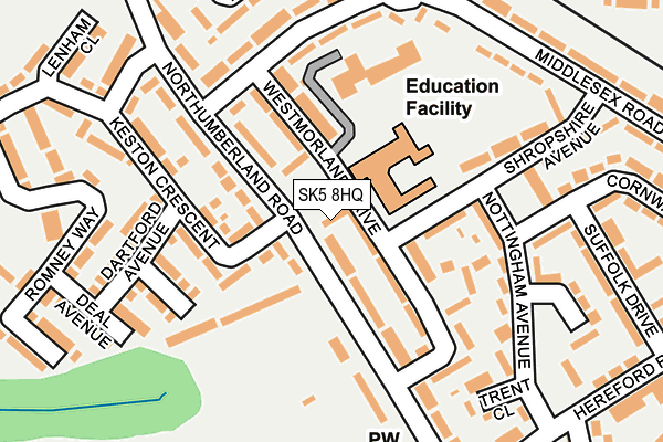 SK5 8HQ map - OS OpenMap – Local (Ordnance Survey) SK5 8HQ map - OS OpenMap – Local (Ordnance Survey)