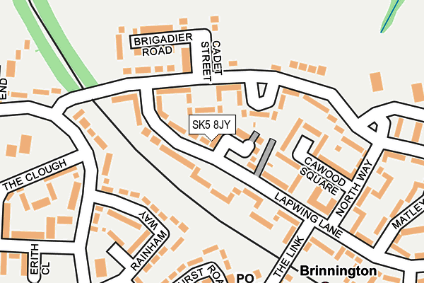 SK5 8JY map - OS OpenMap – Local (Ordnance Survey)