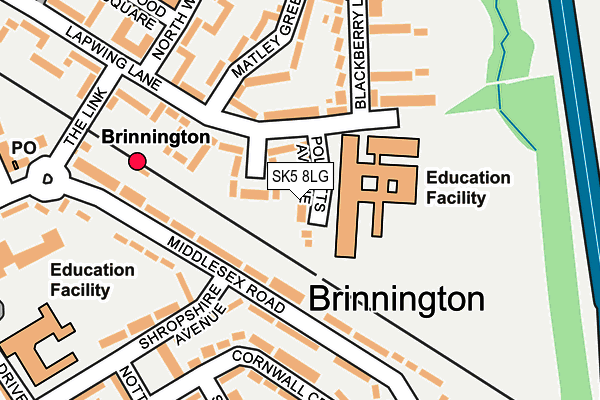 SK5 8LG map - OS OpenMap – Local (Ordnance Survey) SK5 8LG map - OS OpenMap – Local (Ordnance Survey)