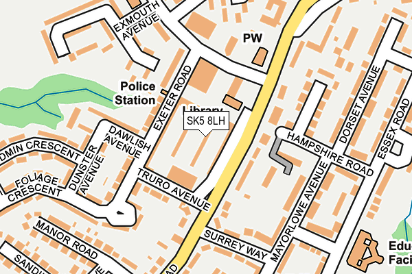SK5 8LH map - OS OpenMap – Local (Ordnance Survey) SK5 8LH map - OS OpenMap – Local (Ordnance Survey)