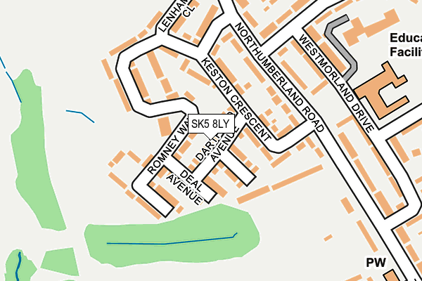 SK5 8LY map - OS OpenMap – Local (Ordnance Survey)
