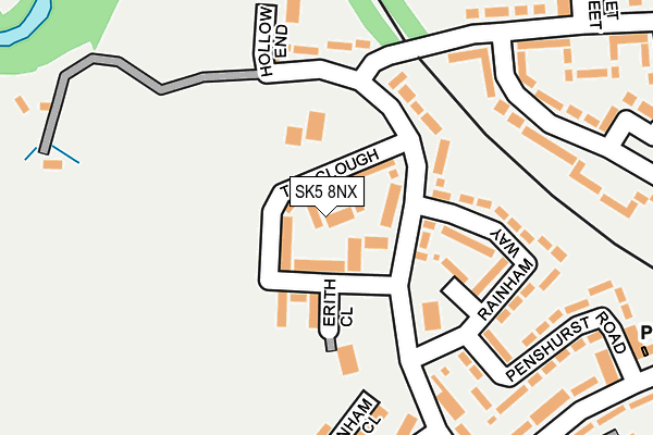 SK5 8NX map - OS OpenMap – Local (Ordnance Survey) SK5 8NX map - OS OpenMap – Local (Ordnance Survey)