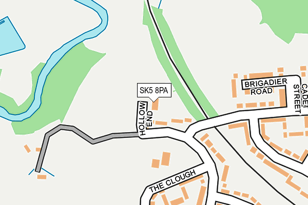 SK5 8PA map - OS OpenMap – Local (Ordnance Survey) SK5 8PA map - OS OpenMap – Local (Ordnance Survey)