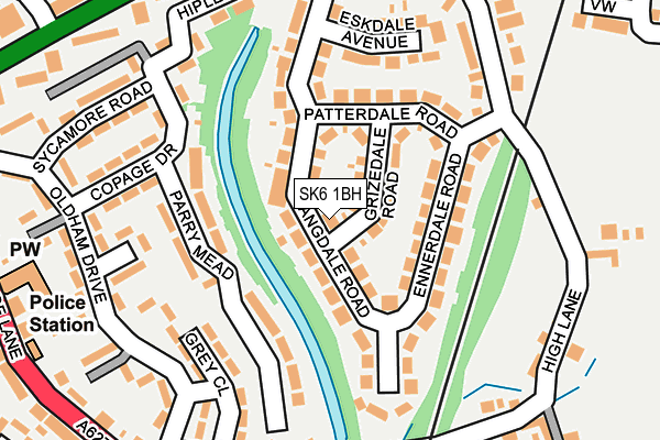 SK6 1BH map - OS OpenMap – Local (Ordnance Survey) SK6 1BH map - OS OpenMap – Local (Ordnance Survey)