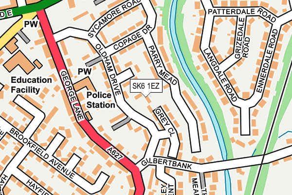 SK6 1EZ map - OS OpenMap – Local (Ordnance Survey) SK6 1EZ map - OS OpenMap – Local (Ordnance Survey)