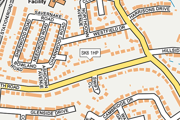 SK6 1HP map - OS OpenMap – Local (Ordnance Survey) SK6 1HP map - OS OpenMap – Local (Ordnance Survey)