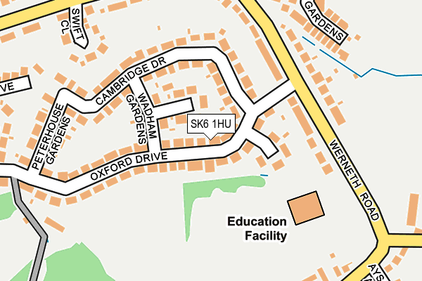 SK6 1HU map - OS OpenMap – Local (Ordnance Survey)