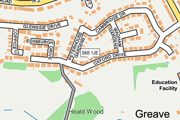 SK6 1JE map - OS OpenMap – Local (Ordnance Survey)
