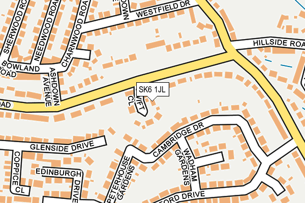 SK6 1JL map - OS OpenMap – Local (Ordnance Survey) SK6 1JL map - OS OpenMap – Local (Ordnance Survey)