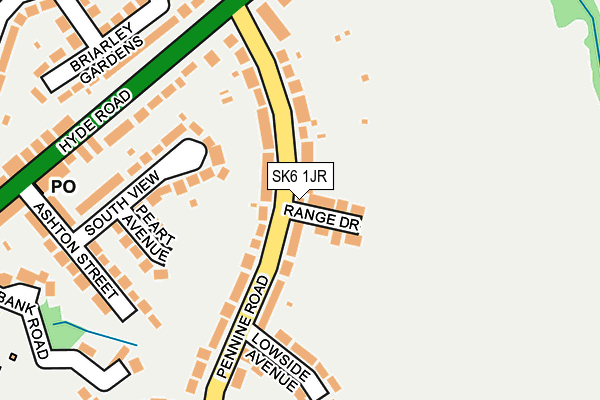 SK6 1JR map - OS OpenMap – Local (Ordnance Survey) SK6 1JR map - OS OpenMap – Local (Ordnance Survey)