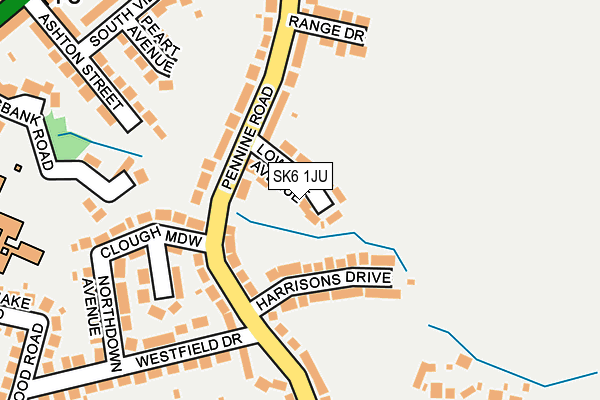 SK6 1JU map - OS OpenMap – Local (Ordnance Survey) SK6 1JU map - OS OpenMap – Local (Ordnance Survey)