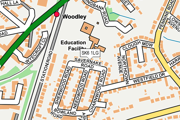 SK6 1LG map - OS OpenMap – Local (Ordnance Survey) SK6 1LG map - OS OpenMap – Local (Ordnance Survey)
