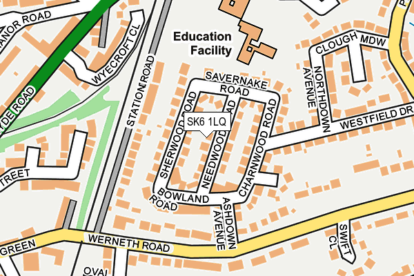 SK6 1LQ map - OS OpenMap – Local (Ordnance Survey)