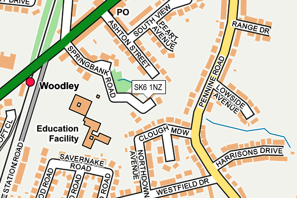 SK6 1NZ map - OS OpenMap – Local (Ordnance Survey) SK6 1NZ map - OS OpenMap – Local (Ordnance Survey)