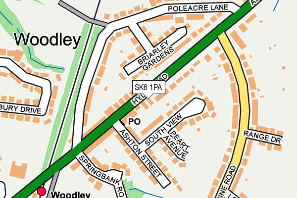 SK6 1PA map - OS OpenMap – Local (Ordnance Survey) SK6 1PA map - OS OpenMap – Local (Ordnance Survey)