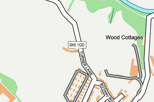 SK6 1QD map - OS OpenMap – Local (Ordnance Survey)