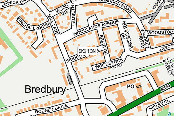 SK6 1QN map - OS OpenMap – Local (Ordnance Survey)