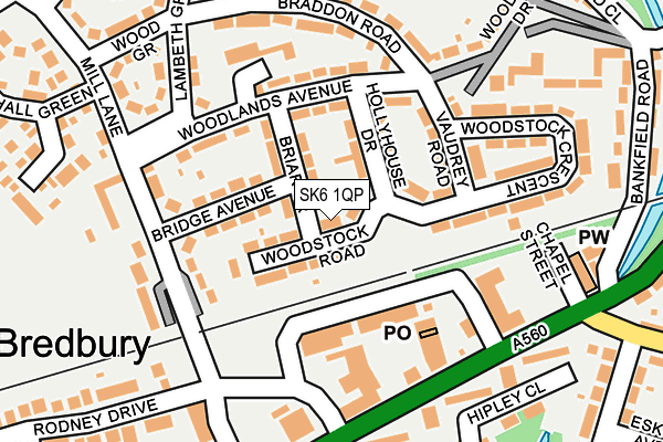 SK6 1QP map - OS OpenMap – Local (Ordnance Survey) SK6 1QP map - OS OpenMap – Local (Ordnance Survey)