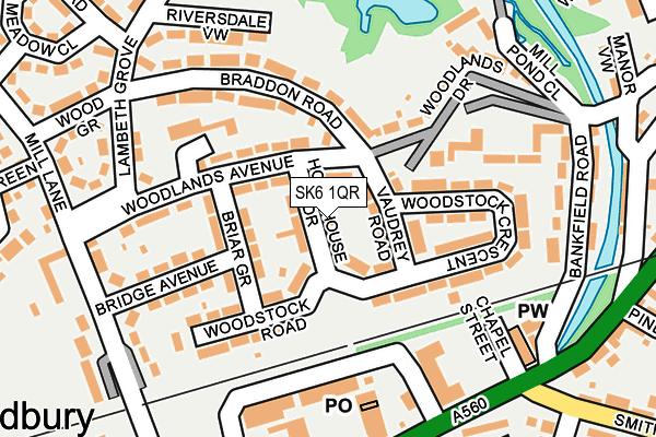 SK6 1QR map - OS OpenMap – Local (Ordnance Survey) SK6 1QR map - OS OpenMap – Local (Ordnance Survey)