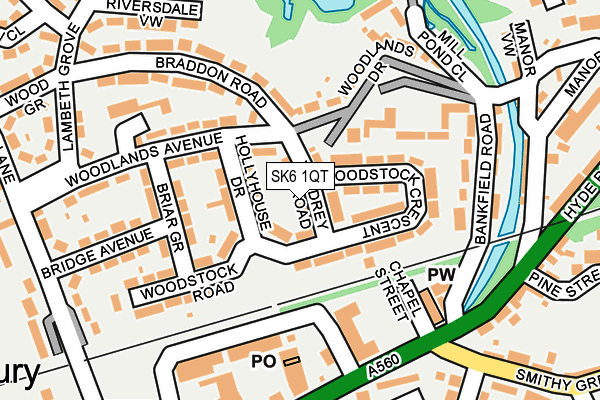 SK6 1QT map - OS OpenMap – Local (Ordnance Survey) SK6 1QT map - OS OpenMap – Local (Ordnance Survey)