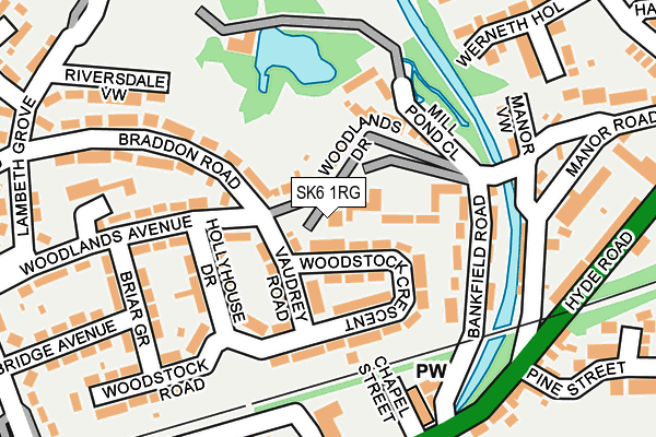 SK6 1RG map - OS OpenMap – Local (Ordnance Survey) SK6 1RG map - OS OpenMap – Local (Ordnance Survey)