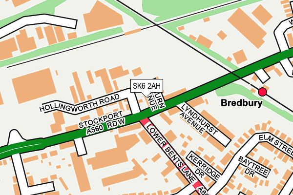 SK6 2AH map - OS OpenMap – Local (Ordnance Survey)